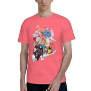 Super Hero X-Men Men's Short Sleeve T-Shirt Soft Comfortable Round Neck T Shirt For Fashionable Casual Wear Perfect For Office Gym L